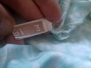 Sottoveste / miniabito verde vintage con pizzo, M