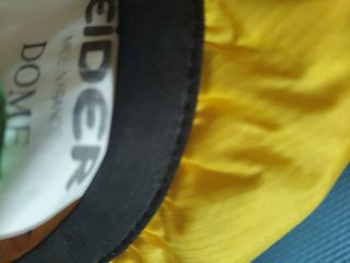 Chaleco Eider azul y amarillo, reversible 