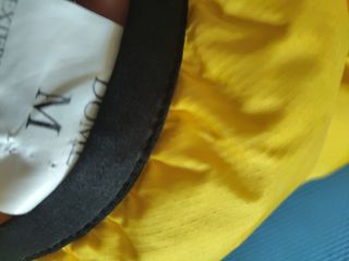 Chaleco Eider azul y amarillo, reversible 