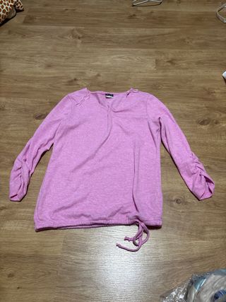 Jersey Rosa Manga Larga