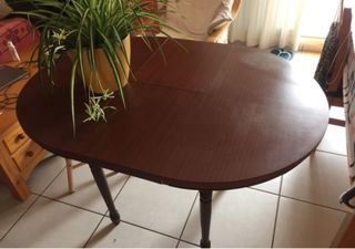Mesa camilla extensible redonda