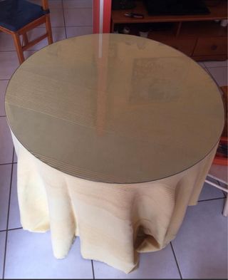 Mesa camilla extensible redonda