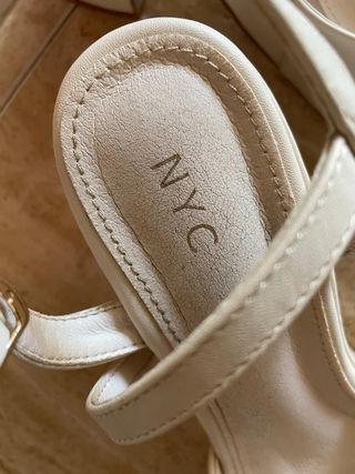 Sandalias plataforma beige