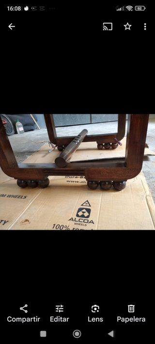 Mesa madera maciza 90x90