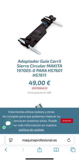 Sierra circular Makita HS6100 + guias