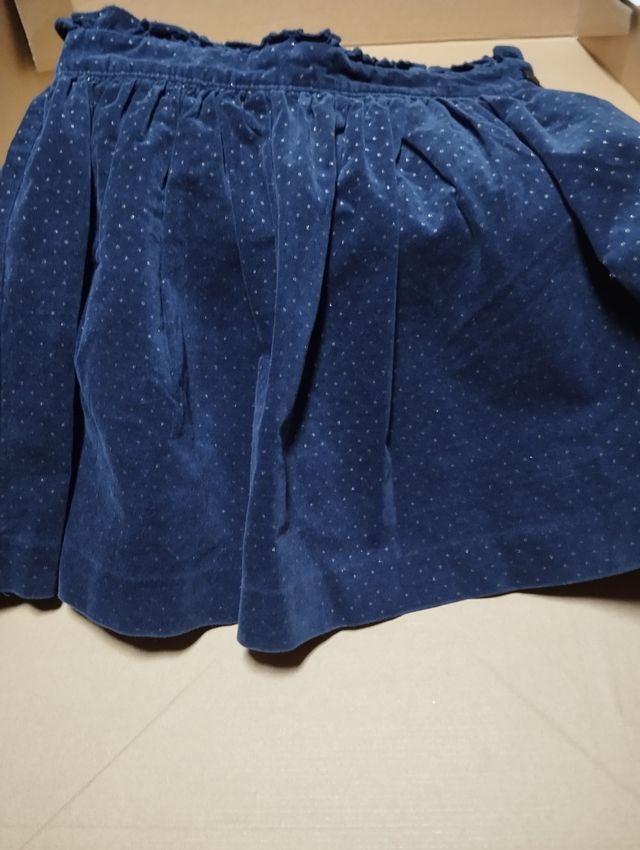 Falda azul marino, Pili Carrera, talla 11-12