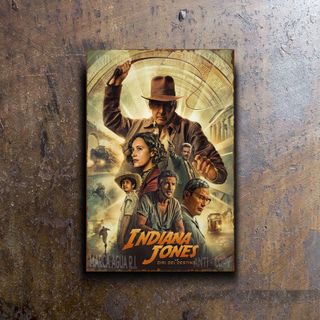 PLACA METALICA INDIANA JONES CARTEL DECORATIVO 