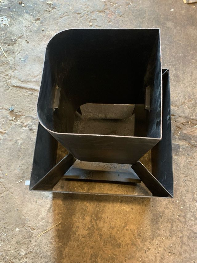 Campana Chimenea Metal Negra