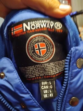 Geographical Norway - Chaqueta azul talla L