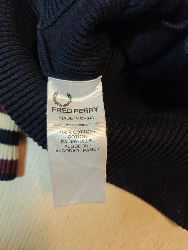 Chaqueta de punto Fred Perry - Talla S