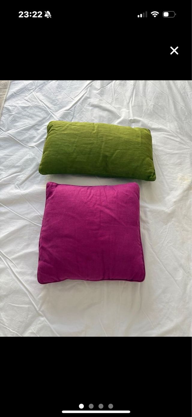 Cojines Zara Home - Verde & Rosa