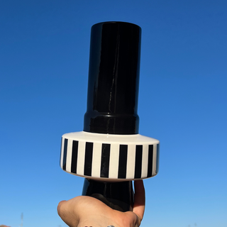 Vaso Ceramica Art Deco bianco/nero