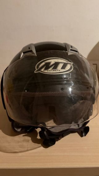 Casco moto MT negro