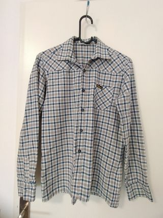 Camisa cuadros vintage hombre T-S
