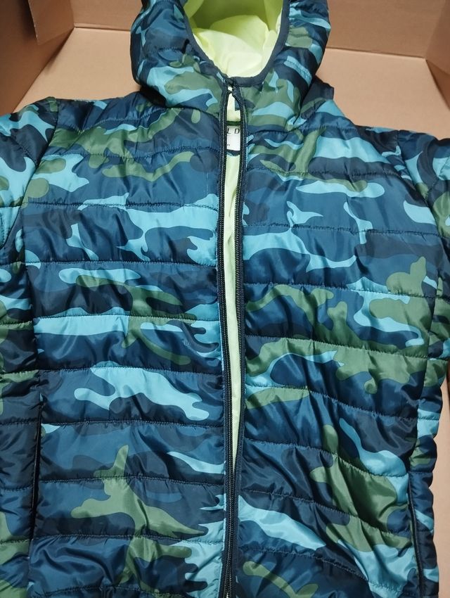 Cazadora unisex, camuflaje talla 10