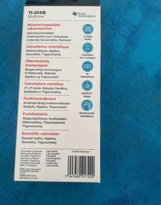 TI-30XB MultiView: Calculadora científica