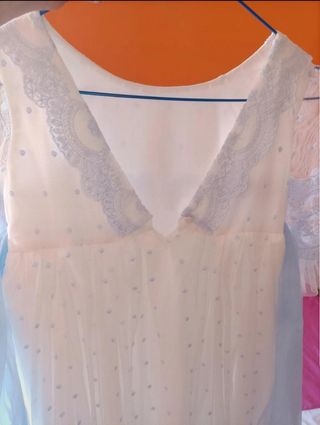 Traje comunión niña blanco-azul