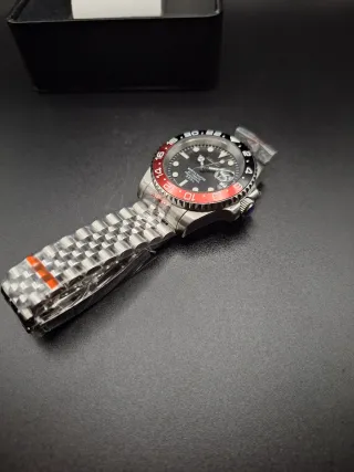 Reloj SeikoMOD automático nh35 | Azul y Plata