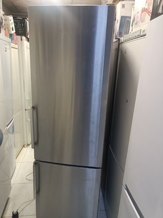 Nevera combi acero inoxidable
