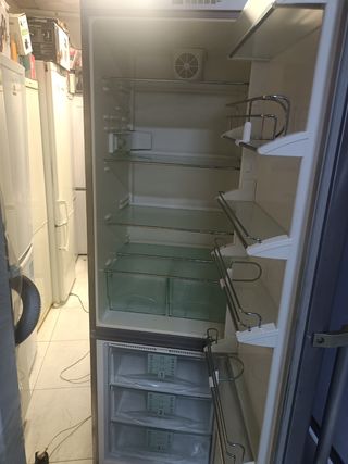 Nevera combi acero inoxidable