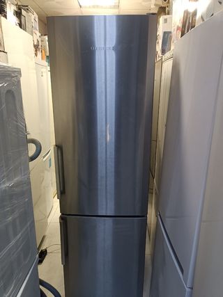 Nevera combi acero inoxidable