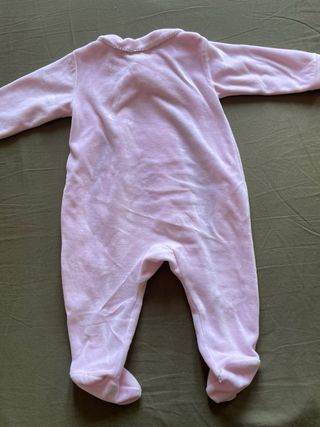 Pijama bebé niña rosa 