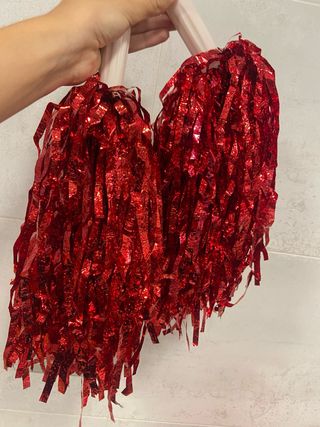 2 Pompones Rojos - Disfraz