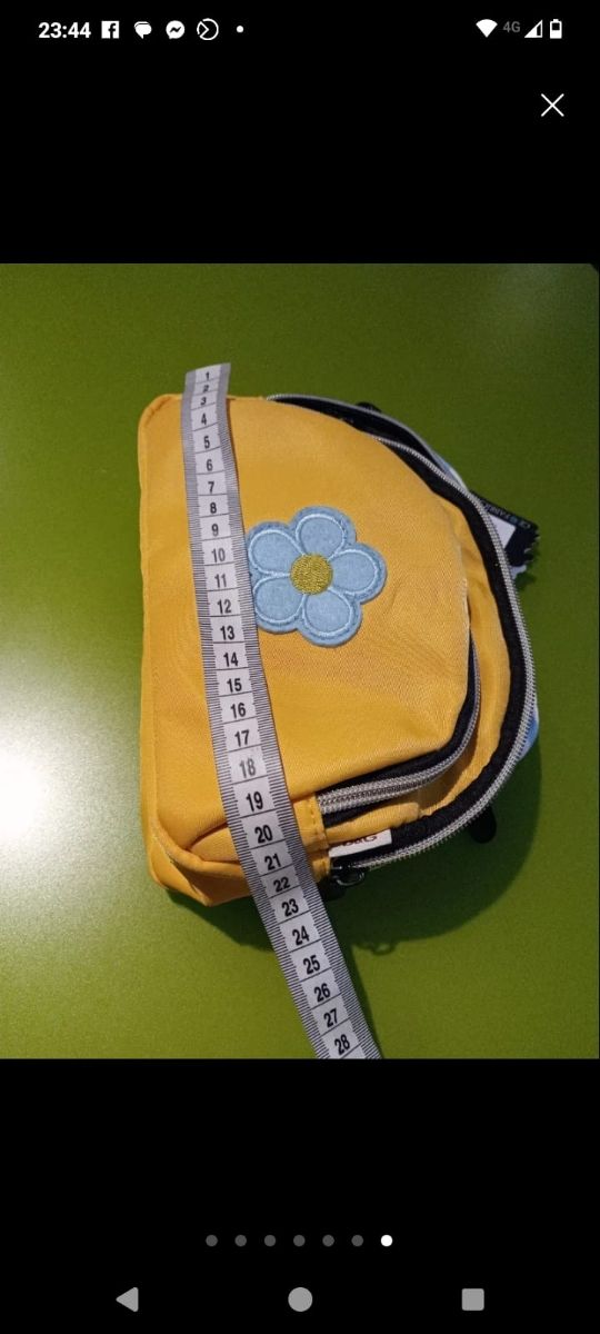 Bolso bandolera amarillo - Monedero