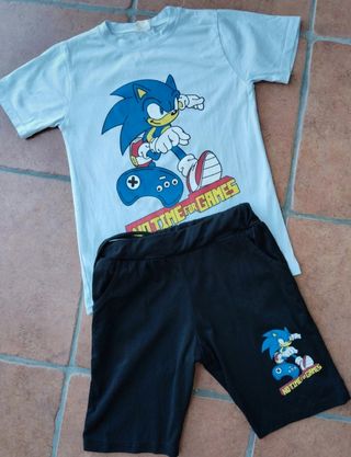 Conjunto Sonic - Camiseta y Pantalón 
