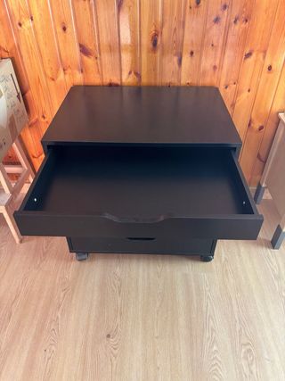 Cajonera negra 6 cajones - Madera