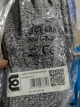 Guantes anticorte nivel D (60 unidades)