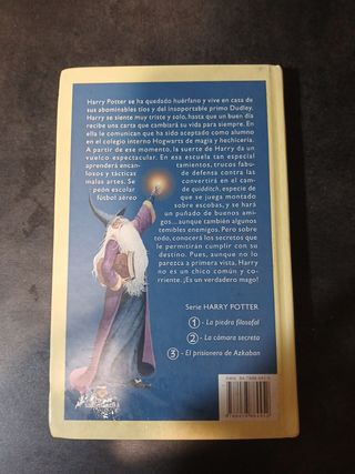 Harry Potter y la piedra Filosofal.