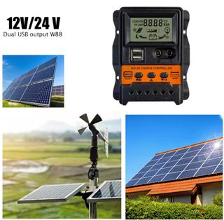 Controlador Carga Solar 30A LCD