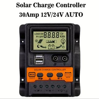 Controlador Carga Solar 30A LCD