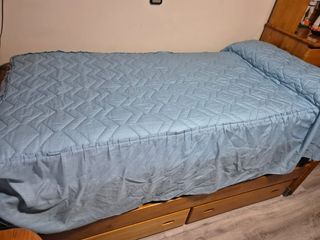 Colcha Cama 90x200 Azul - Reig Martí