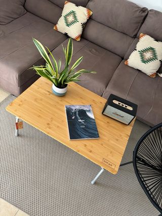 Mesa camping Soplair bambú