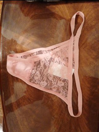 Tangas encaje talla S - Azul y Rosa