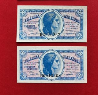 SC 50 Céntimos España 1937 sin circular republica 