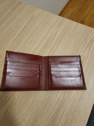 Portafoglio Hermes rosso molto scuro