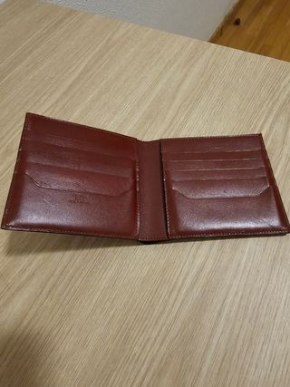 Portafoglio Hermes rosso molto scuro
