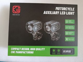 Faros LED Moto - 6000 lúmenes