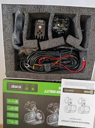 Faros LED Moto - 6000 lúmenes