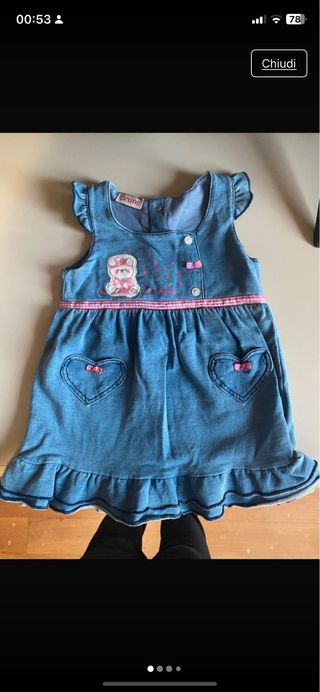 Vestito Brums bimba 6 mesi