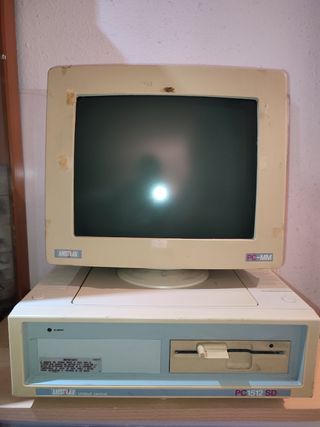 Amstrad PC1512 SD con monitor reparación/desguace