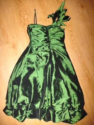 Vestido fiesta verde - Talla 40
