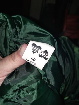 Vestido fiesta verde - Talla 40