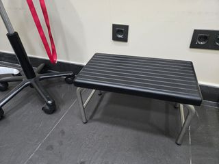 Banqueta negra metalica