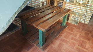 Mesa madera reciclada rústica