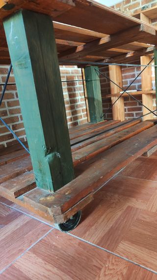 Mesa madera reciclada rústica