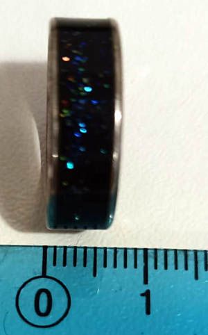 Anello glitter anni '90